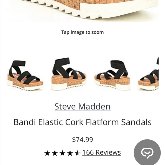 Bandi Elastic Cork Flatform Sandals - Picture 8 of 9